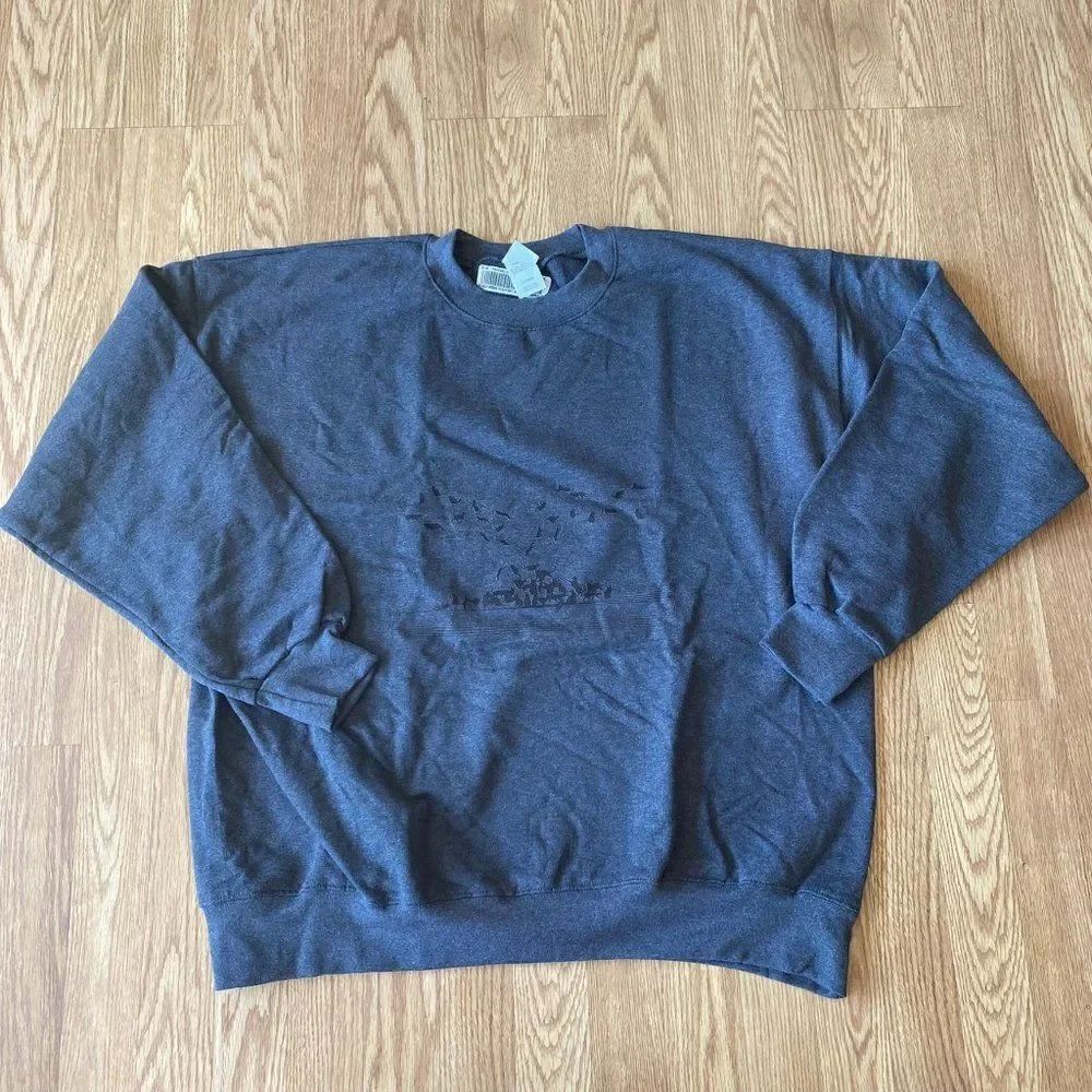 Musical Cats Crewneck Sweatshirt Gray XL